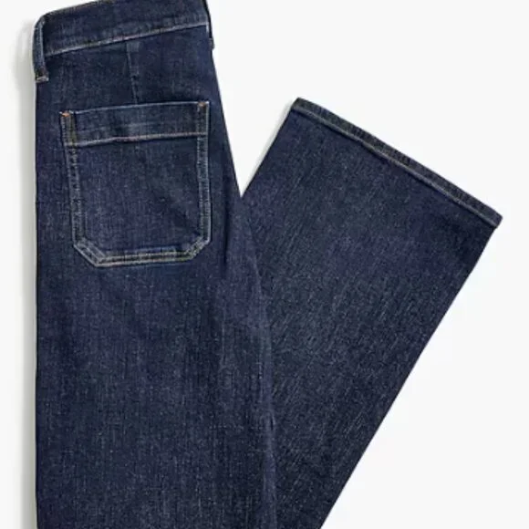 J Crew Slim wide-leg sailor jean in all-day stretch, size 25 - Picture 10 of 13